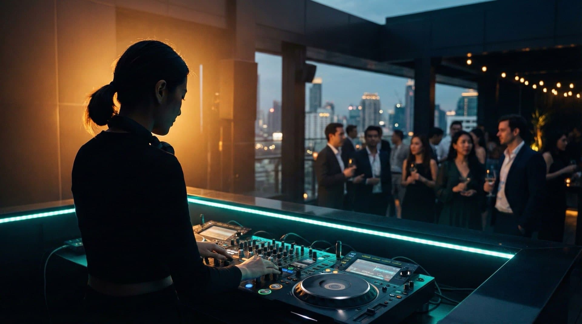 DJ performing at a Bangkok venue